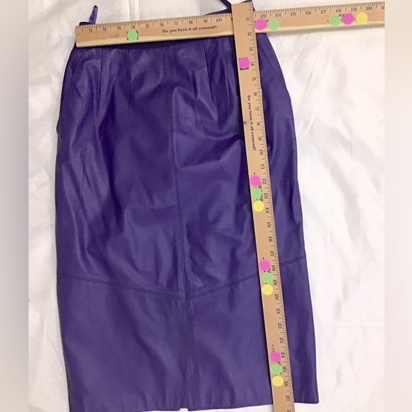 VINTAGE Chia Purple Leather Jacket - Picture 13 of 16